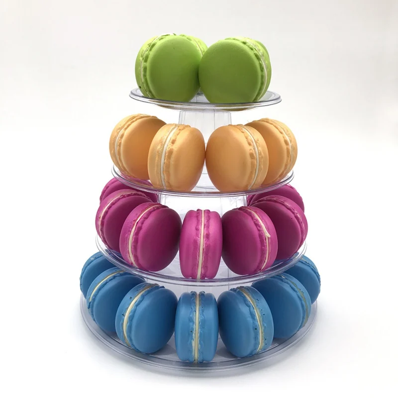 4/6 слоев Macarons Дисплей Башня башня из кексов держатель многофункциональный десерт