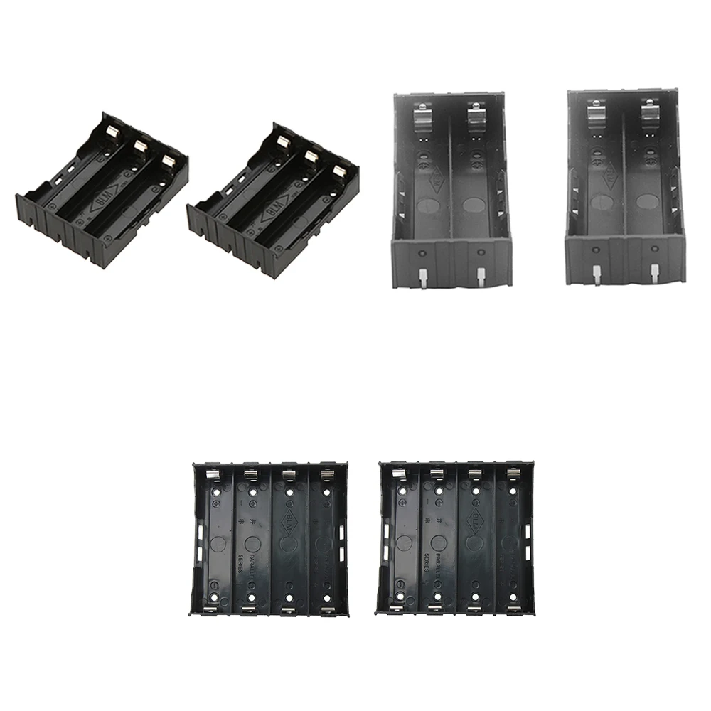 2Pcs/Set ABS 18650 Power Bank Cases 2X 3X 4X Battery Holder Storage Box Case 2 3 4 Slot Batteries Container With Hard Pin |