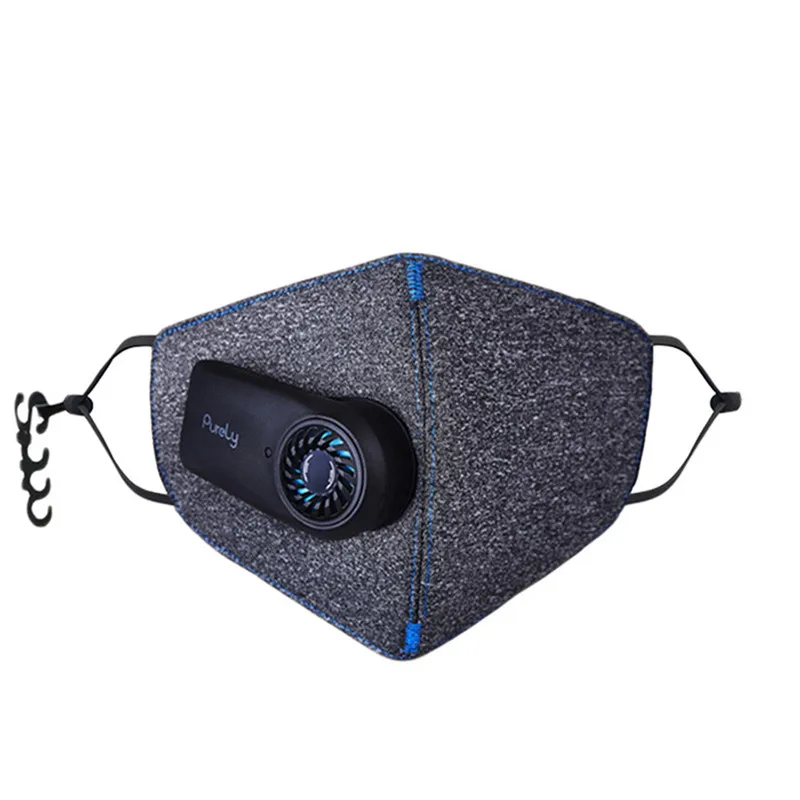 Purely Mask Новейшая Xiaomi чисто воздушная маска Smart PM2.5 трехмерный фильтр против загрязнения отличная очистка перезаряжаемый фильтр - Цвет: Purely Mask
