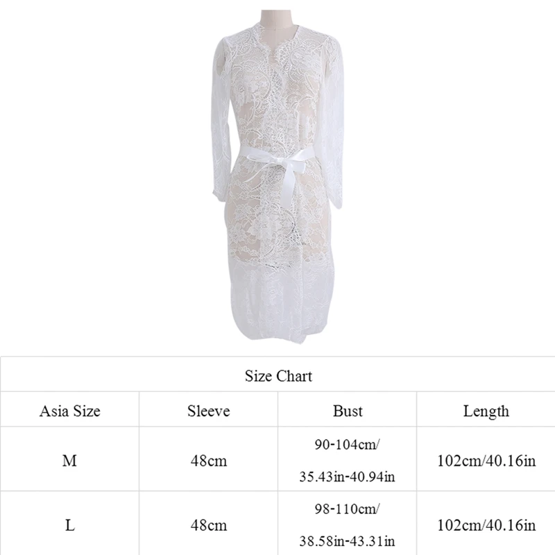 

Lace Open Front Maternity Dress See Through Clothes Photography Props New