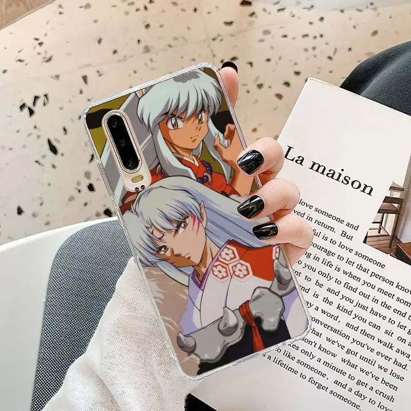 

Inuyasha Sesshoumaru anime Phone Case Transparent for Samsung A71 S9 10 20 HUAWEI p30 40 honor 10i 8x xiaomi note 8 Pro 10t 11