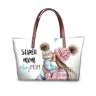 INJERSDESIGNS роскошные сумки супер мама и ребенок печать сумки-шопперы для женщин 2020 сумка на плечо модная дамская сумочка Bolsa Feminina