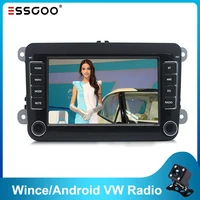 essgoo androidwindow 7 car multimedia player support gps navigation autoradio 2din stereo car radio for volkswagen for vw