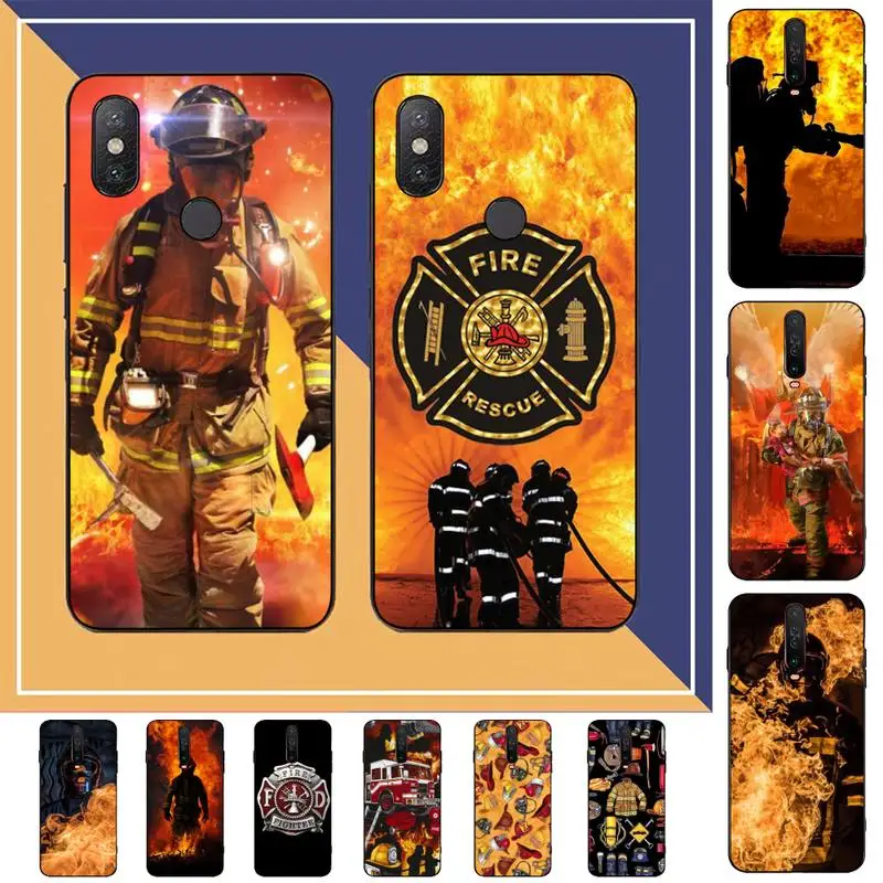 

Fire Fighting Hero Phone Case for Redmi Note 8 7 9 4 6 pro max T X 5A 3 10 lite pro