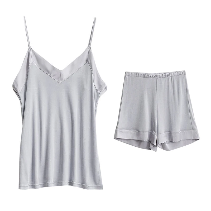 2020 Женская одежда из 100% чистого шелка Домашняя ночная костюм с камзолом пижама