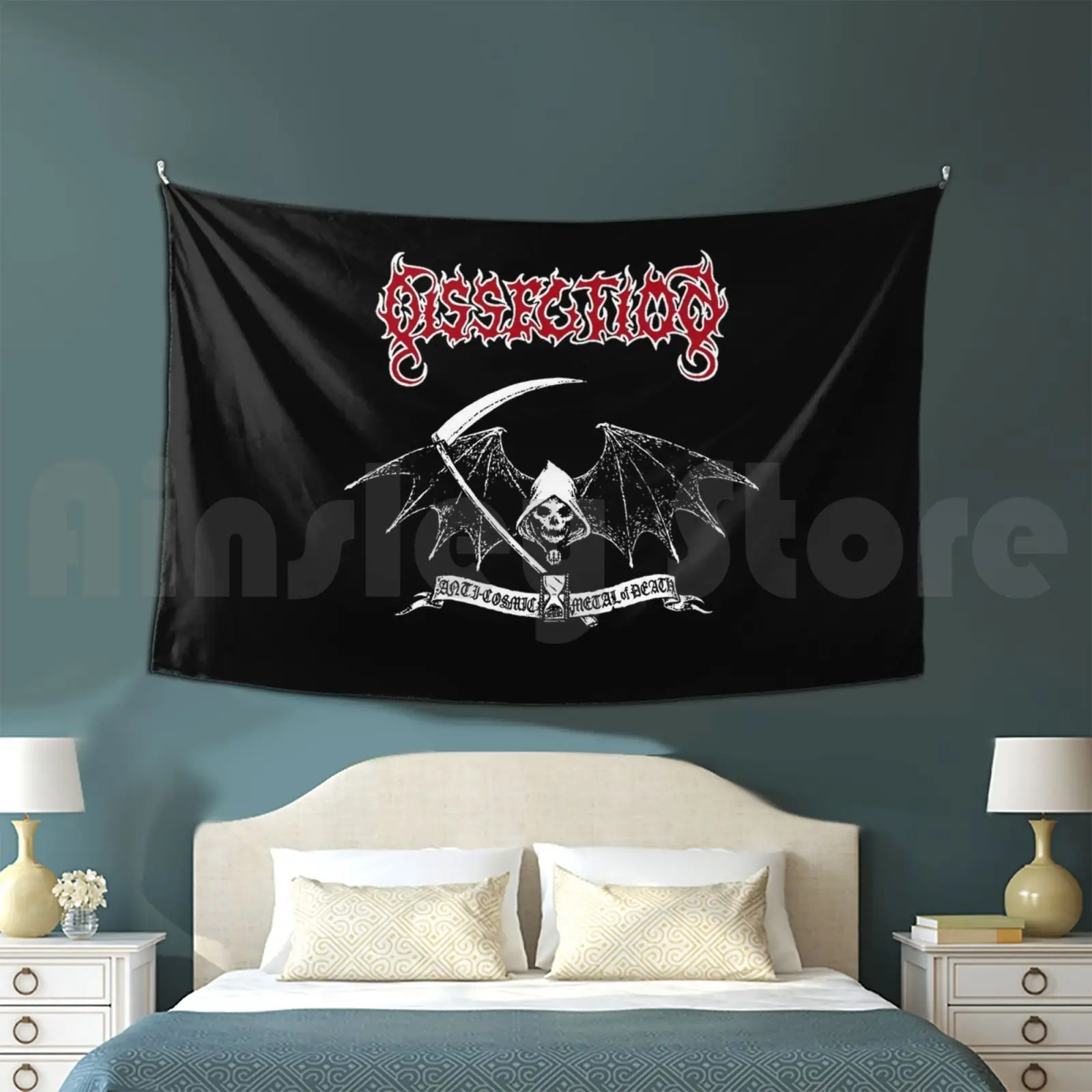 

Dissection Nodveidt Anti Cosmic Metal Death Sweden Swedish Tapestry Living Room Bedroom Nihilism Philosophy