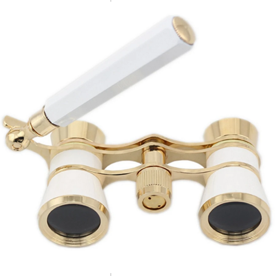 

Винтажный бинокль 3x2, 5 дюймов, телескоп, очки для оперного театра с выдвижной ручкой