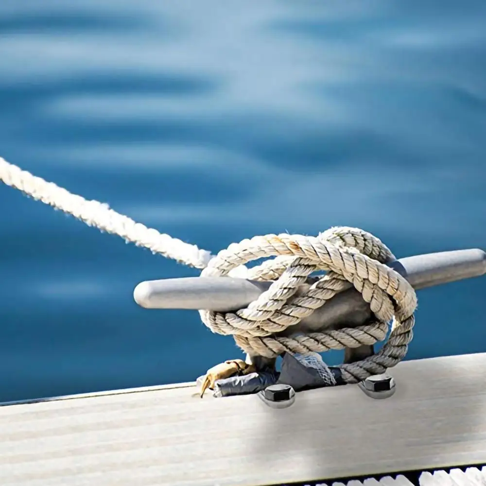 316 Stainless Steel Low Flat Cleat Open Base Marine Boat Yacht RV Cabin Deck Line Rope Tie Hardware Accessories 1Pc | Автомобили и