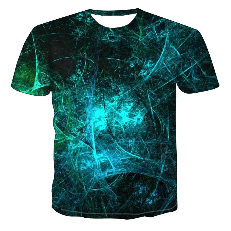 

2021 New Men's Casual Fashion Natural Print 3D T Shirt Men Harajuku Funny Punk Tops Tees