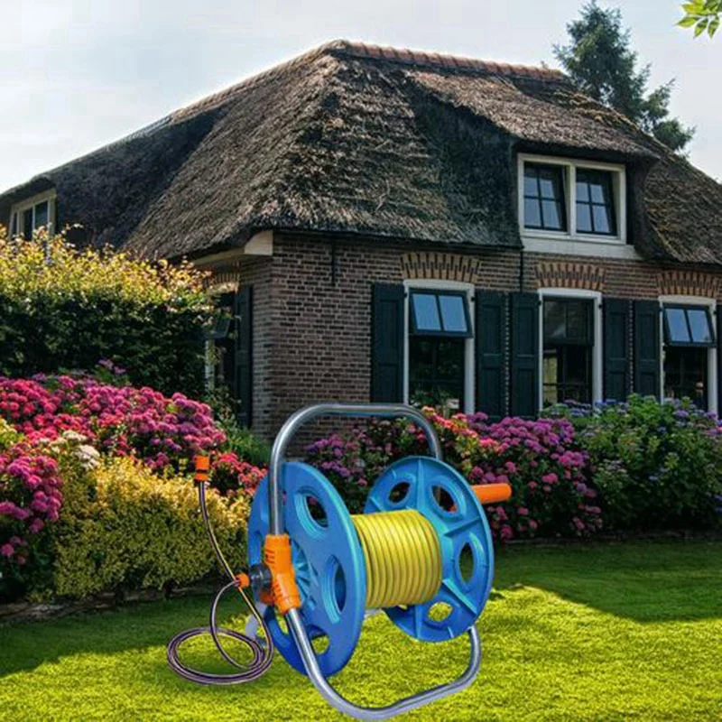 Бытовой садовый шланг для воды тележка портативный Стеллаж хранения удобный и