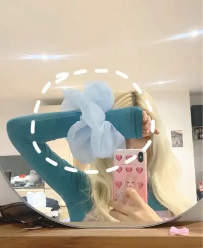 Korea Big Size Organza Hair Scrunchies Cloud Giant Large Intestine Circle Oversized Mesh Girl Hairband Ties Ponytail Holder |