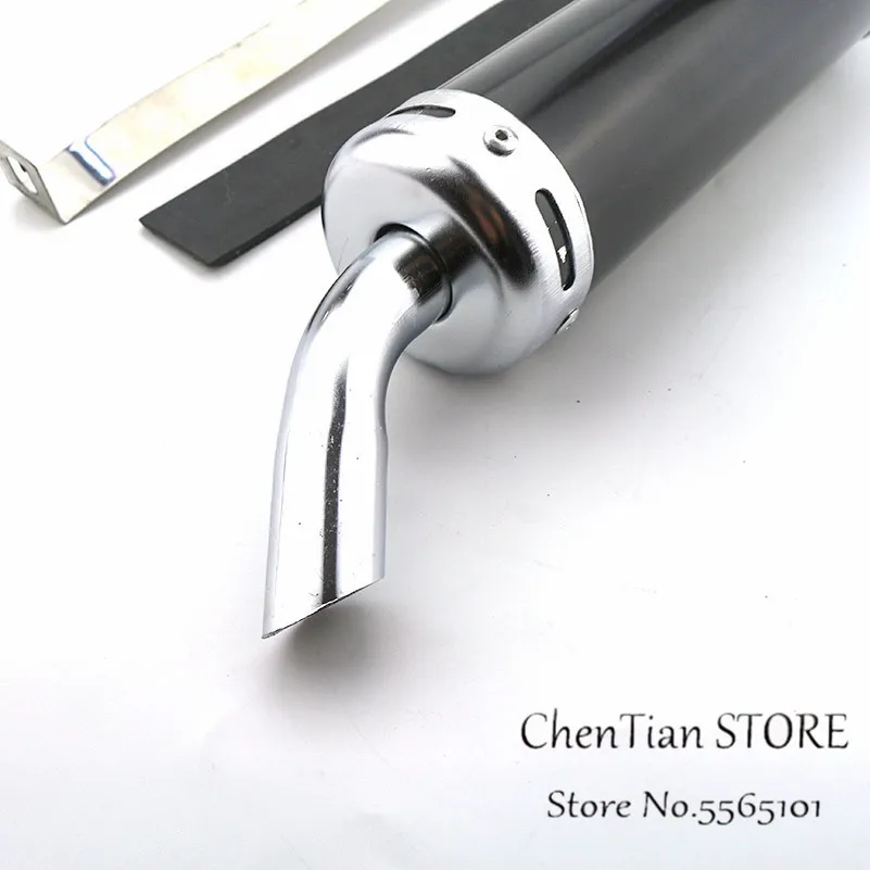 Универсальный металлический выхлопной глушитель для мотогонок 2 такта 20 мм 4