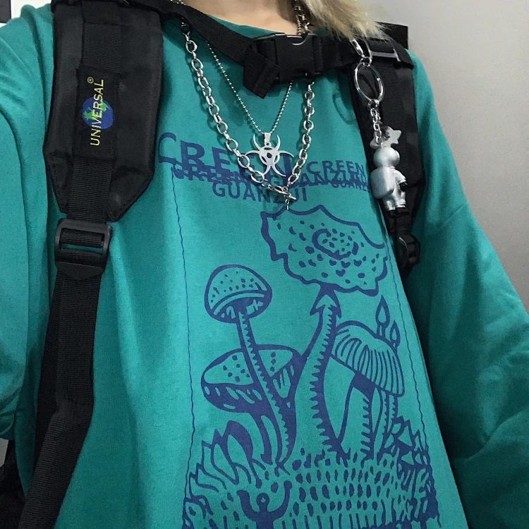 Harajuku одежда женские футболки топы в Корейском стиле Ulzzang Bf футболка с длинным рукавом с принтом для женщин Футболка