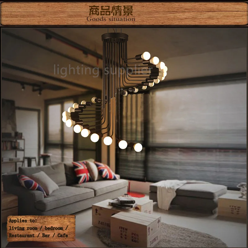 Современный подвесной светильник в стиле лофт Минималистичная железная лампа