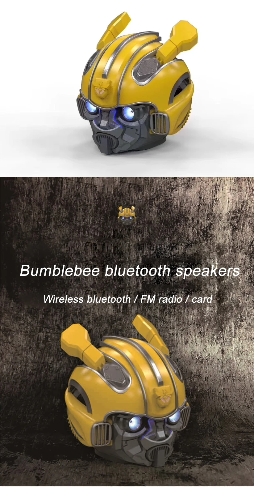 Bluetooth колонки Bumblebee Трансформеры Новые Креативные Мультяшные беспроводные карты мини наружная низкая маленькая акустика