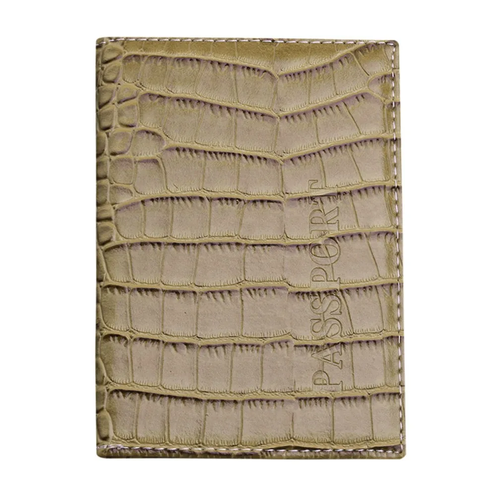 Khaki Обложка для паспорта, защитный кошелек, визитная карточка, мягкая обложка для паспорта, кожаный чехол для паспорта, обложка для паспорта - Цвет: Khaki