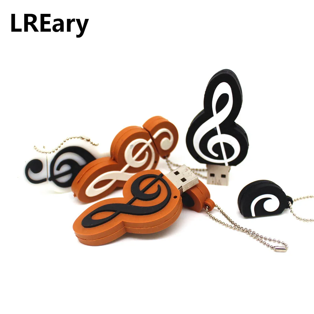 4 вида стилей с мультипликационным принтом в виде скрипичного ключа карту флэш