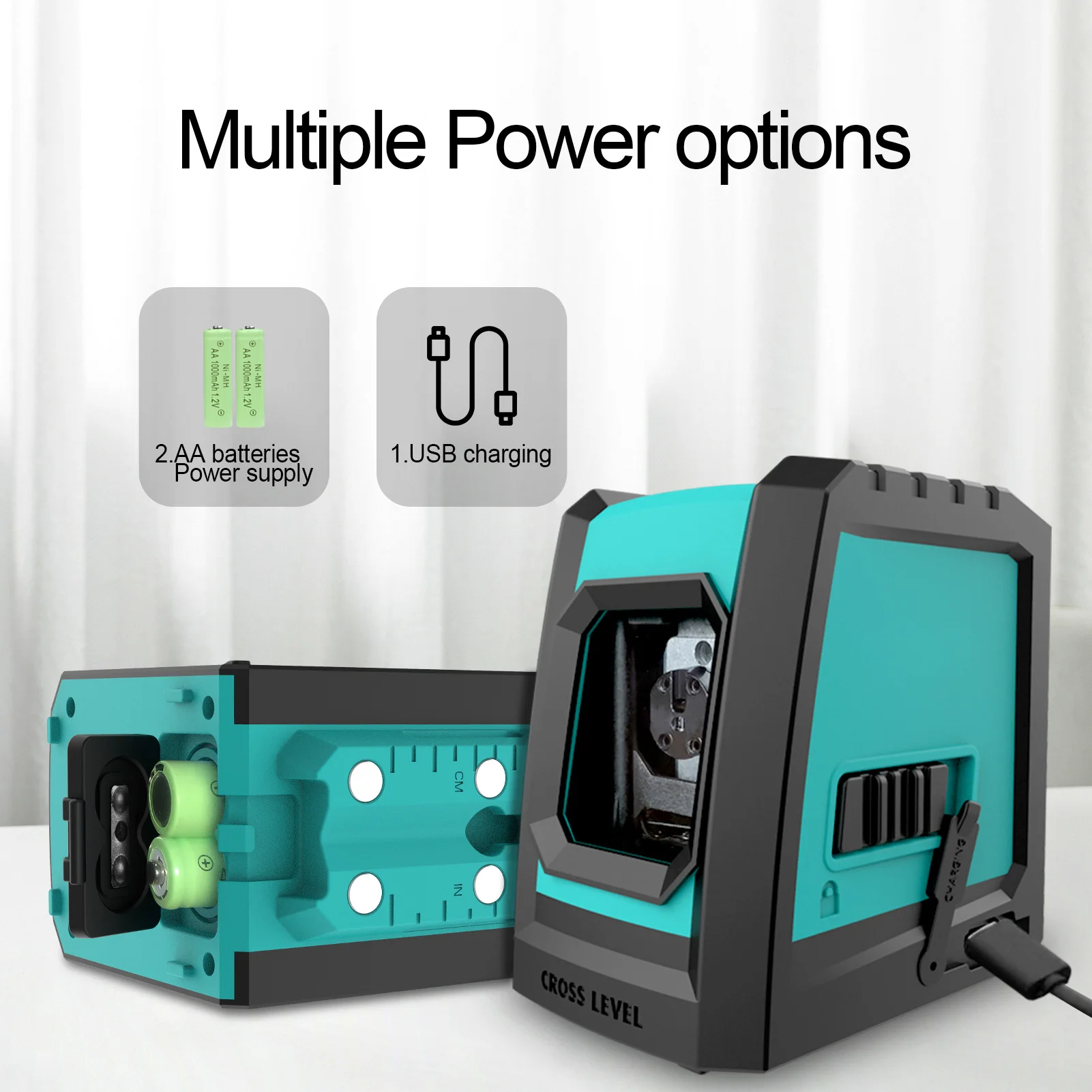 Лазерный уровень Mileseey L52G/R перезаряжаемый самовыравнивающийся нивелир с 2