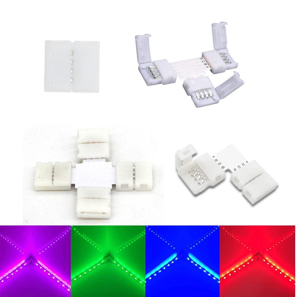 5 шт. RGB RGBW Светодиодная лента разъем L X T крест Форма паяльная печатная плата для