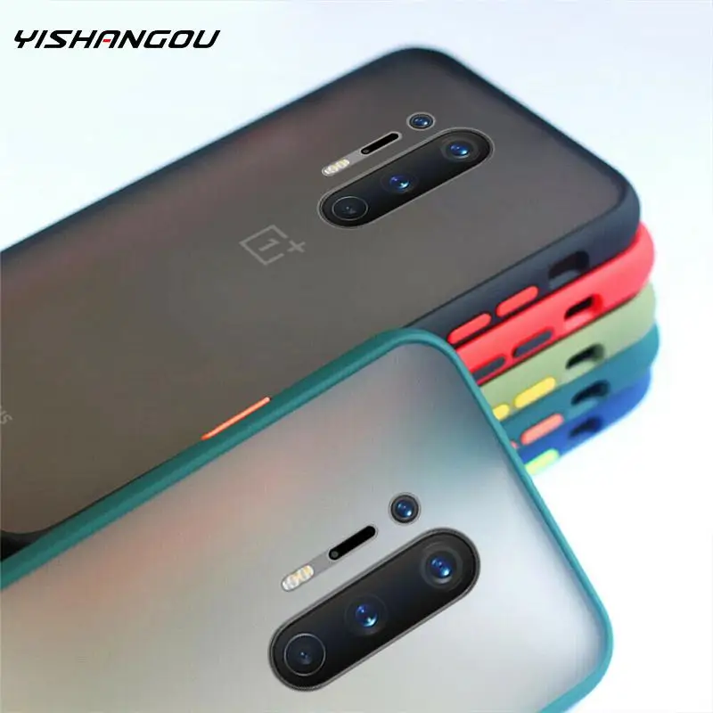 Мятный Гибридный простой матовый бампер чехол для телефона One Plus 9 7 8 Pro 6T 7T
