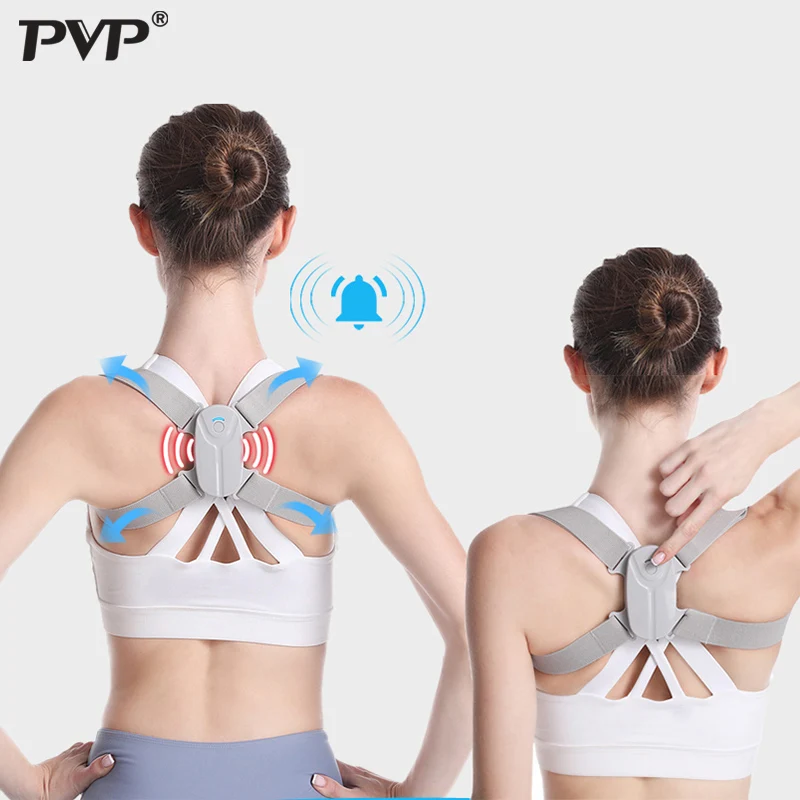 

Умный Корректор осанки для взрослых и детей, регулируемый ПВП, поддержка ключицы, поддержка верхней части спины