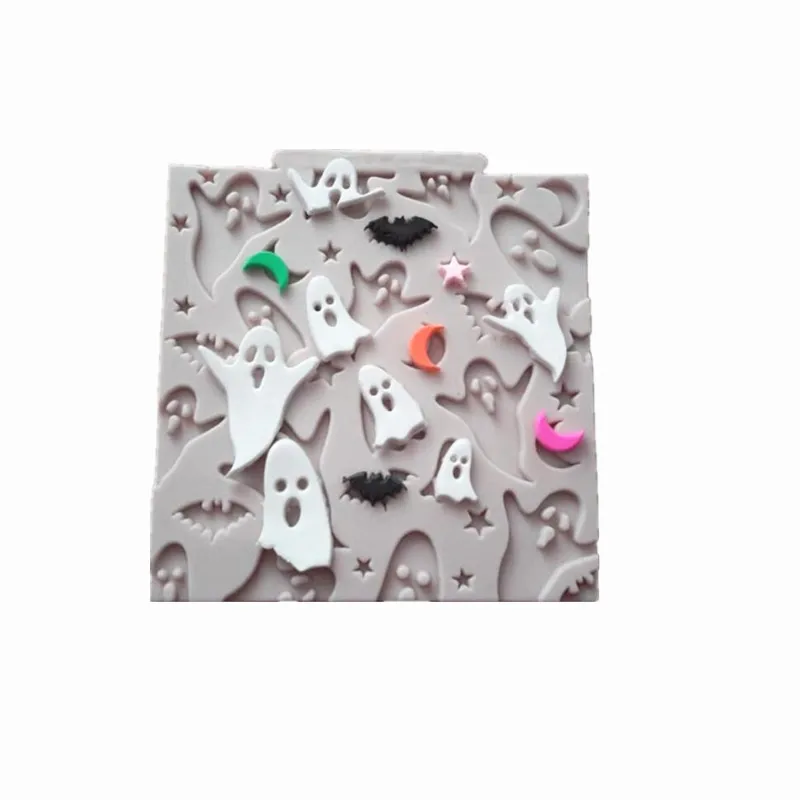 

1pc Halloween ghost silicone cake mold fondant mold cake decorating tools chocolate gmpaste mould cake moulds FTM1187