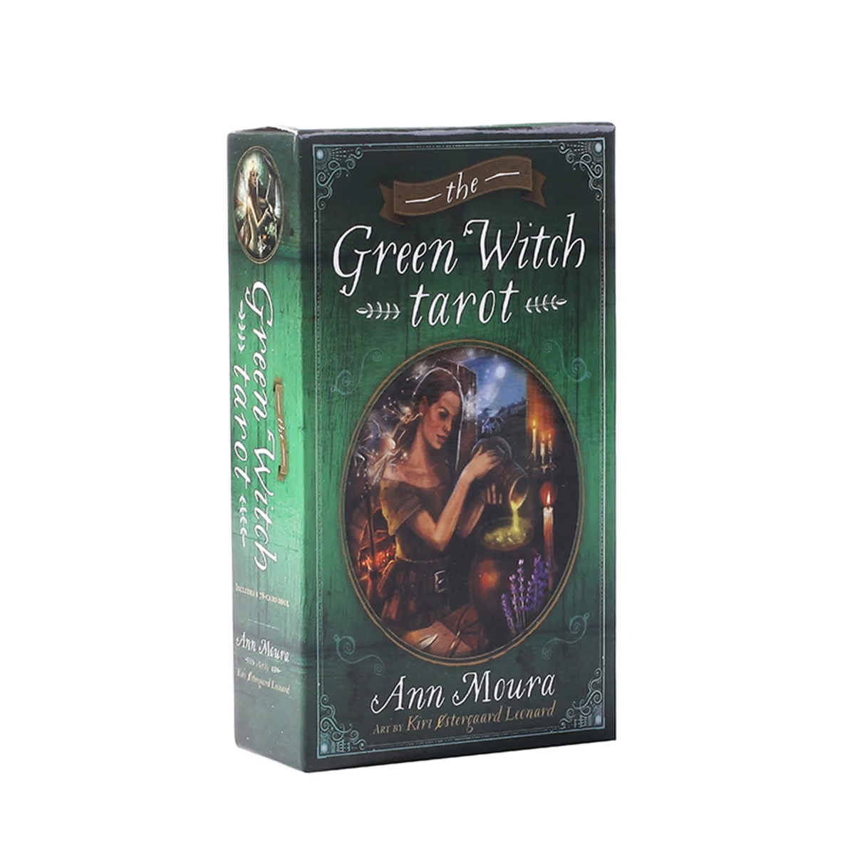 Карты с зеленой ведьмой Таро игры 78 карт английская версия семейная для
