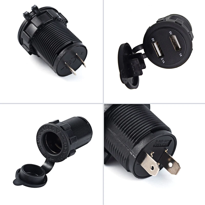 Автомобильный прикуриватель + Встроенный usb порт двойное зарядное устройство Usb 12