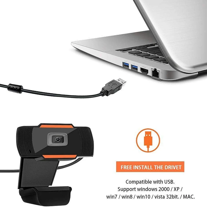 

HD Webcam 1080P USB Computer Camera , Webcam for Gaming Conferencing & Working, Laptop Or Desktop Webcam