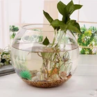 Прозрачный Стекло круглой ваза для цветов бак гидропоники растения горшок-Террариум Jar