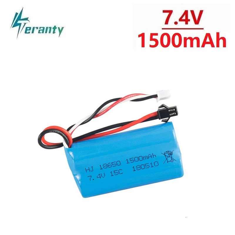(SM Plug) 7 4 V 1500mAh литий-полимерный аккумулятор для YDI U12A Syma S033g Q1 TK H101 18650 Аккумулятор