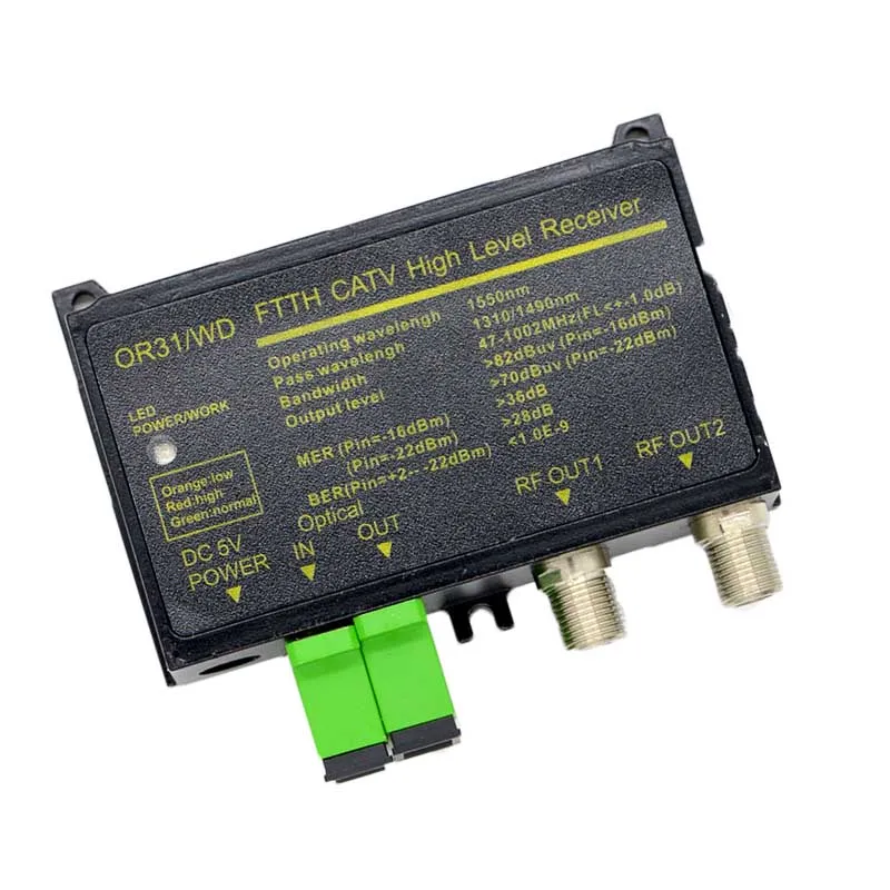 Оптический приемник CATV mini Knot SC APC FTTH OR31 1260 нм до 1600 Нм цифровой аналоговый