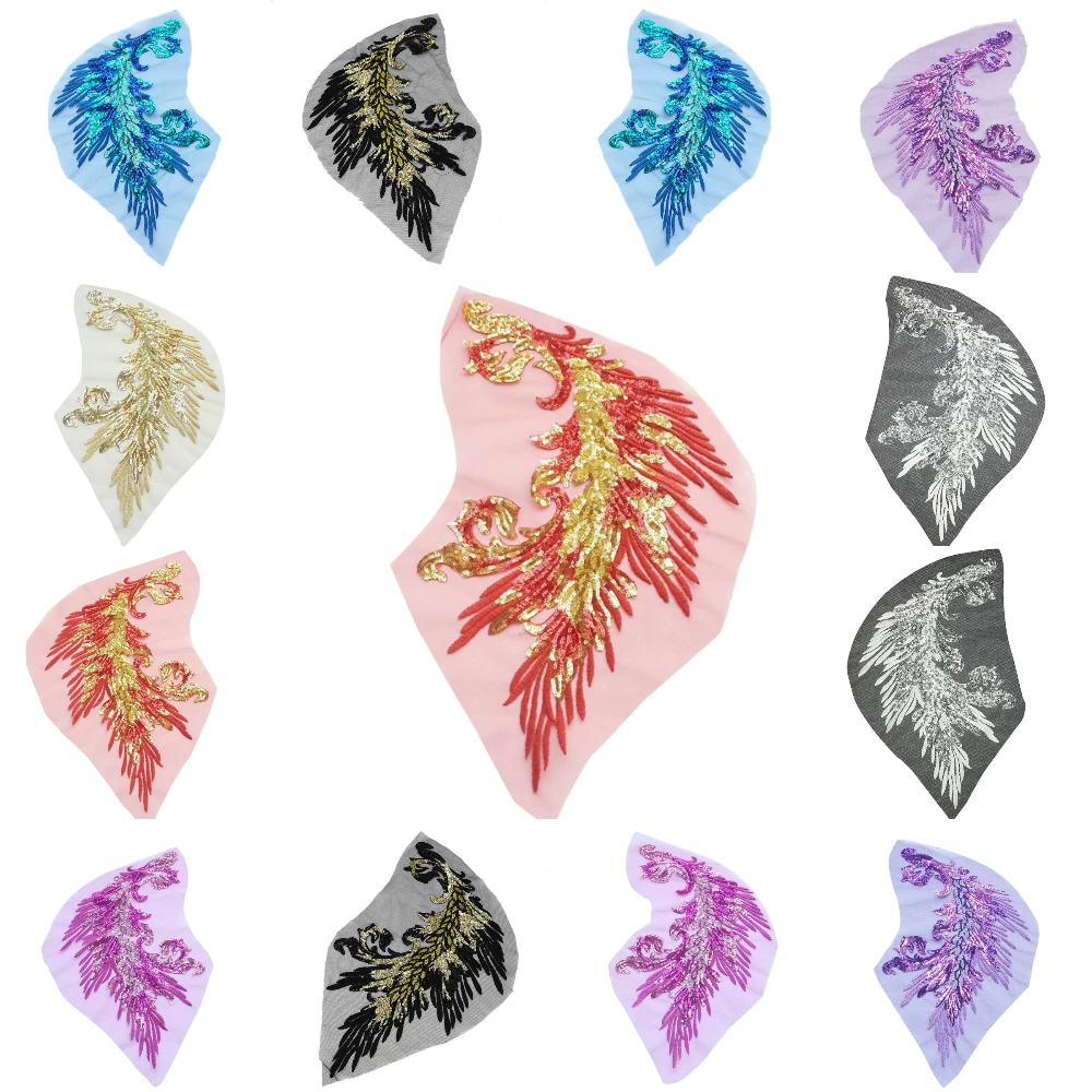 Вышивка воротника кружева ленты перо павлина кружевные планки DIY ручной работы