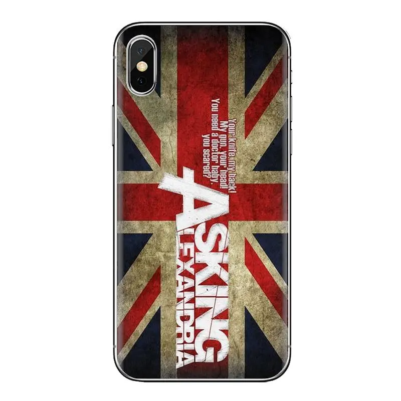 UK Asking Alexandria logo Rock Band For Samsung Galaxy S2 S3 S4 S5 MINI S6 S7 edge S8 S9 Plus Note 2 3 4 5 8 Coque Fundas Covers |