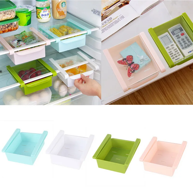 Мини ABS DIY слайд кухонный холодильник морозильник полка для ванной комнаты