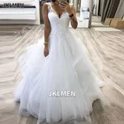 Женское свадебное платье It's yiiya, белое платье без рукавов с V-образным вырезом и шнуровкой на лето 2021
