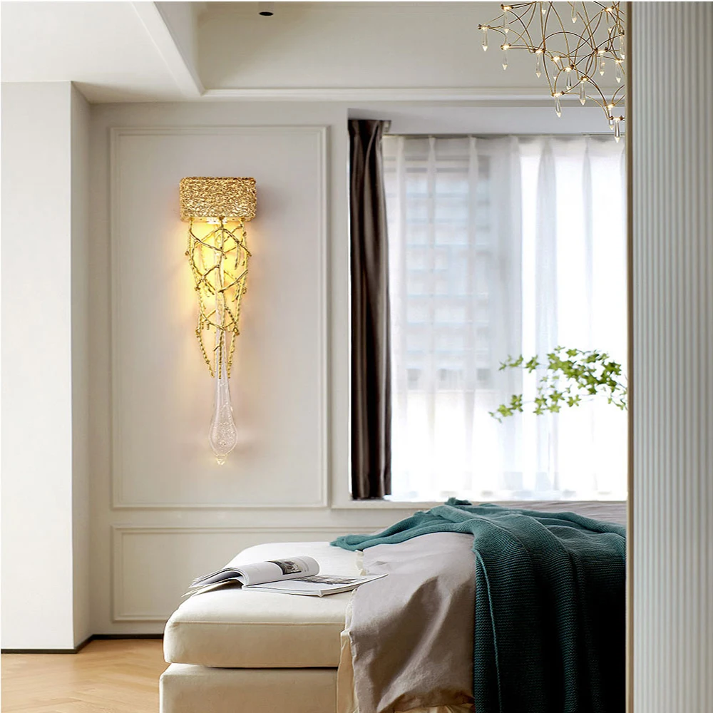 

Modern Luxury Led Wall Lamp For Home Decoration, Bedroom Bedside Lamp Creative Living Dining Room Corridor Aisle Wall Lighting