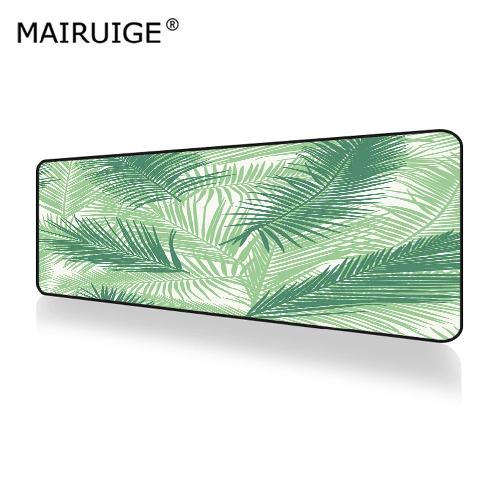 

Mouse Mat Banana Leaf Tropical Rainforest Mouse Pad Large Padmouse Cactus Green Leaf Landscape Logo Padmouse Mousepad 90x40cm