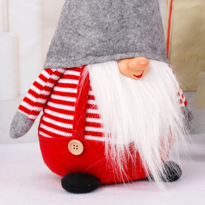 

Handmade Swedish Gnome Plush Christmas Santa Home Decoration Naughty Plush Elf Toy Winter Table Ornament