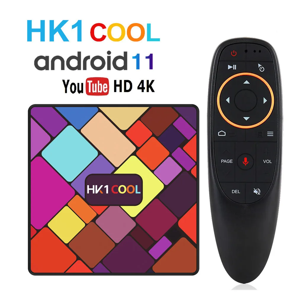 HK1 крутой умный ТВ Box Android 11 4 Гб 64 оперативной памяти 32 встроенной RK3318 4K Wifi
