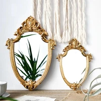 vintage mirror exquisite makeup mirror bathroom wall hanging mirror gifts for woman lady decorative mirror home decor supplies