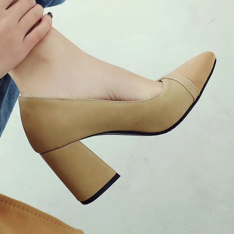 Женские туфли лодочки с ремешком на щиколотке и квадратным носком размеры 34