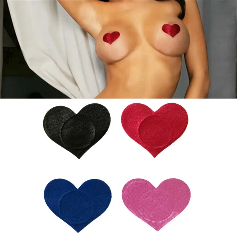 

1Pair Sex Product Sexy Sequin Nipple Covers With Tassels Heart Shape Nipple Stickers Pasties Wholesale Chest Stickers