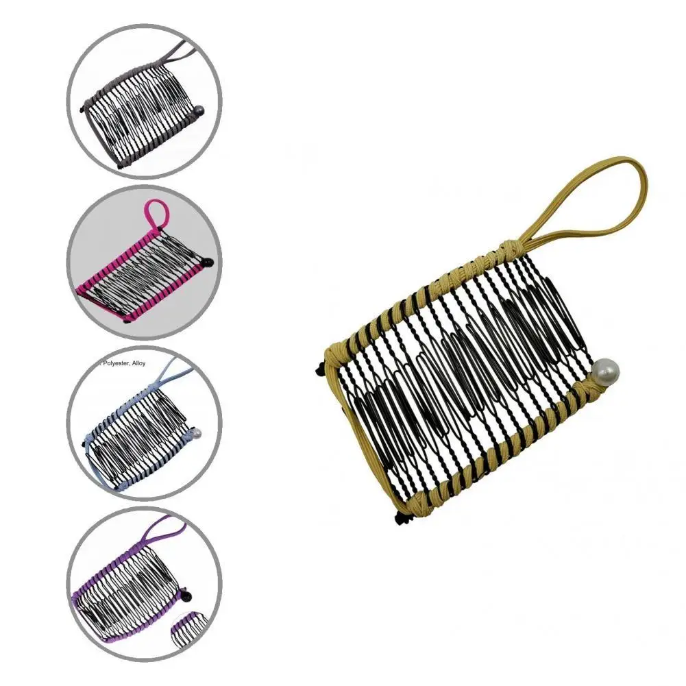 

Hair Comb Flexible Long Service Life Elastic Simple Ladies Comb Clip Hair Comb Clip for Female