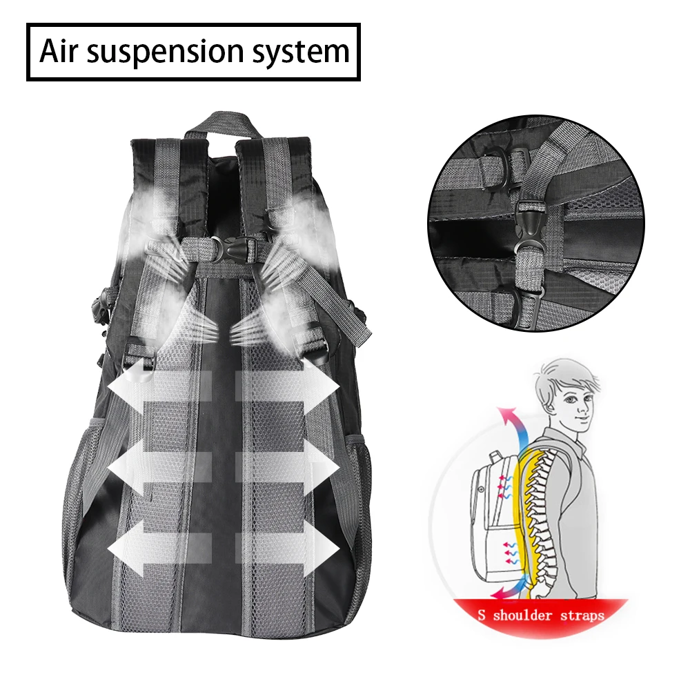 40L унисекс водонепроницаемый мужской рюкзак для путешествий спортивная сумка