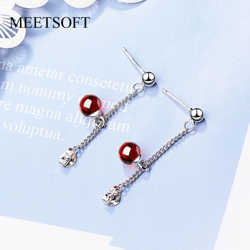Женские серьги-подвески MEETSOFT из серебра 925 пробы с защитой от аллергии | Украшения