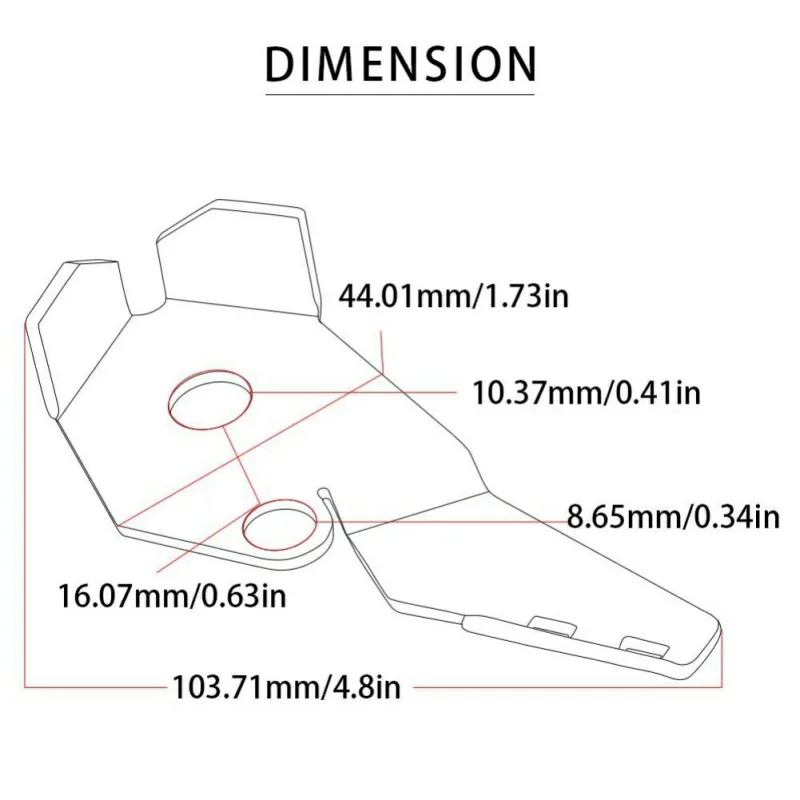 

Black Sliver Motorcycle Side Support Switch Side Protective Cover Guard Switches