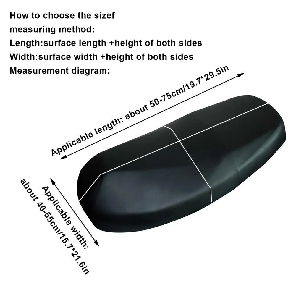 

Motorcycle Scooter Universal Seat Cover Waterproof Dust-proof Sun Protection High Resilience PU Protective Sleeve
