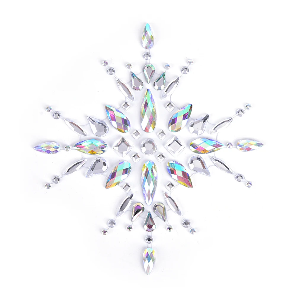 

Crystal Nipple Cover Stickers Women Bra Breast Pasties Adhesive Stickers Body Painting 17.5*14cm