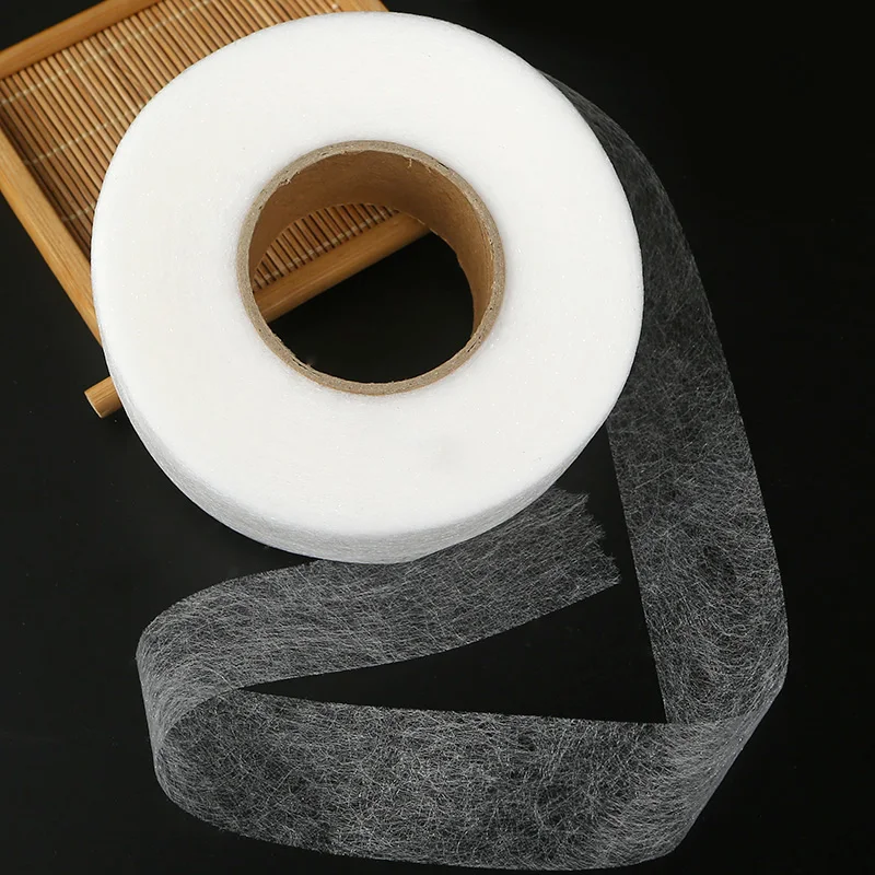 70yards 10-30mm White Double Faced Adhesive interlining Non-woven Interlinings Fabric Sewing Patchwork DIY Garment Accessories | Дом и сад